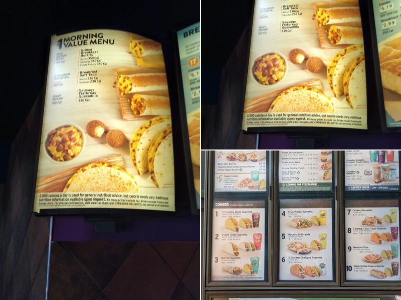 Taco Bell Menu