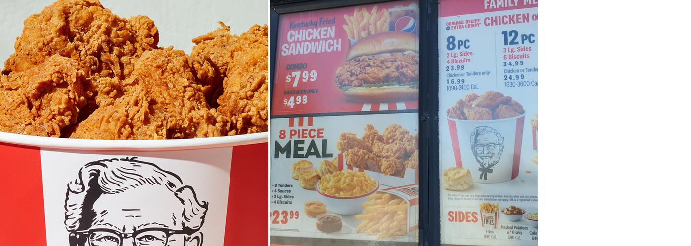 KFC Menu