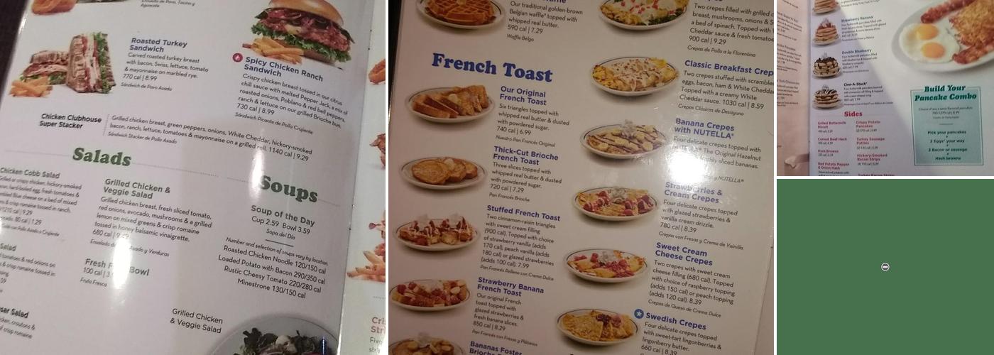 IHOP Menu