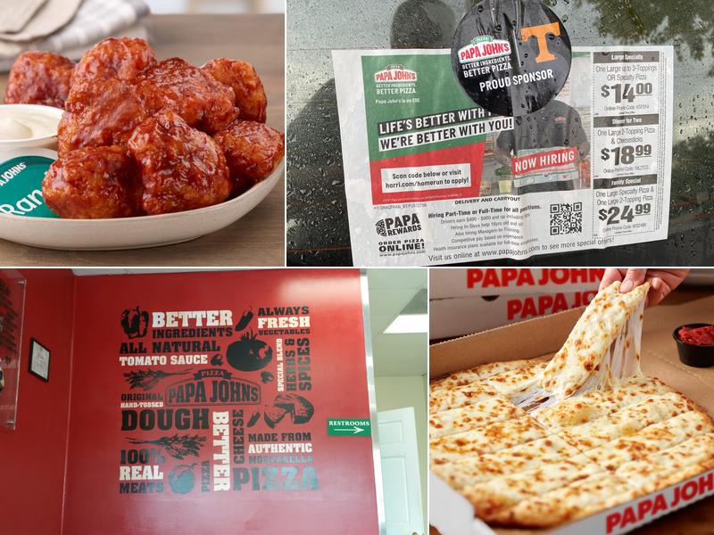 Papa Johns Pizza Menu