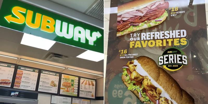 Subway Menu