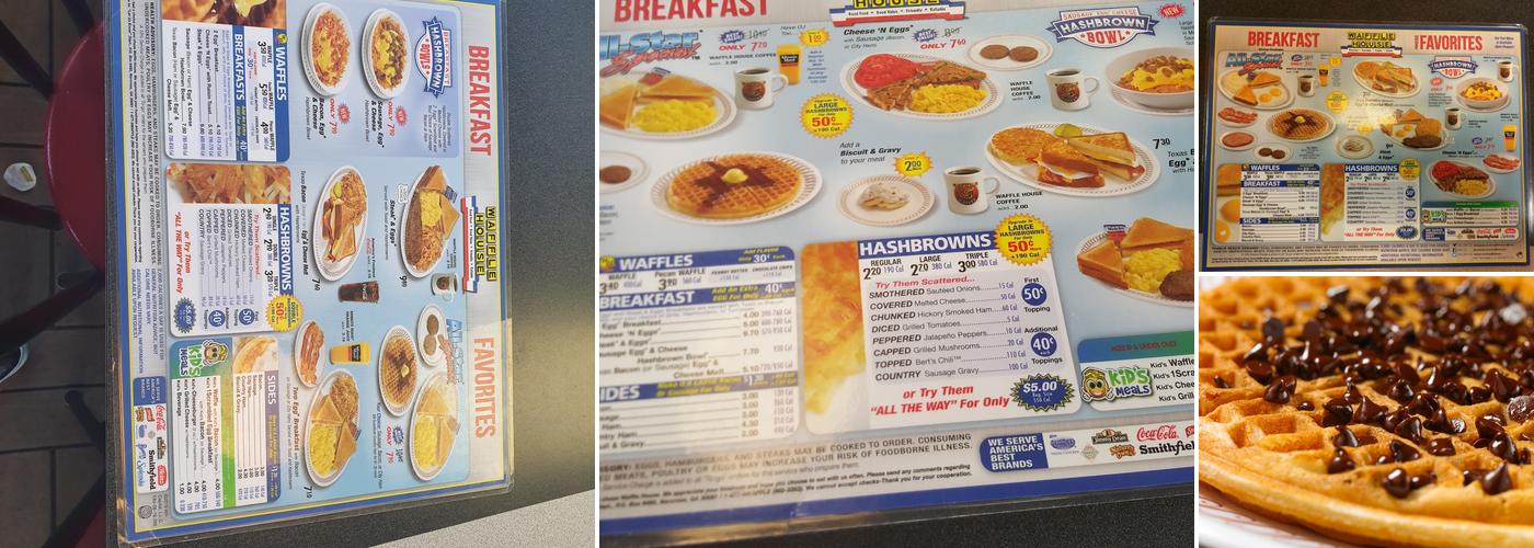 Waffle House Menu