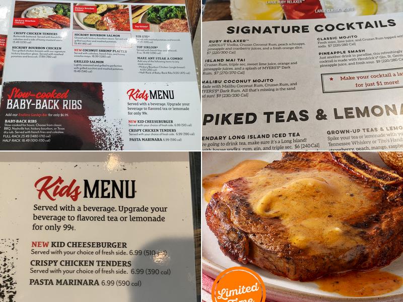 Ruby Tuesday Menu