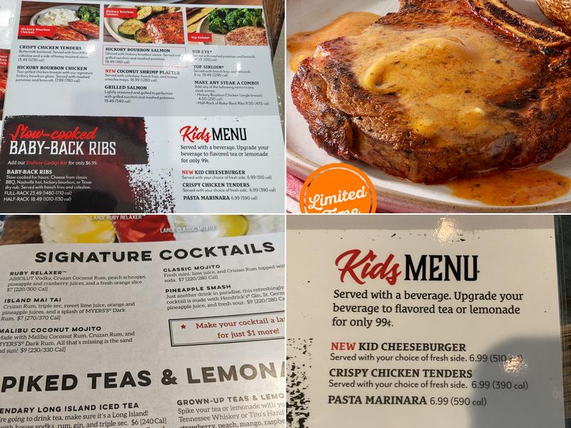 Ruby Tuesday Menu