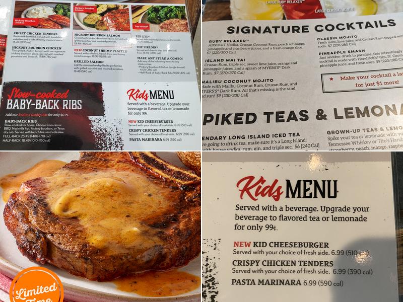 Ruby Tuesday Menu