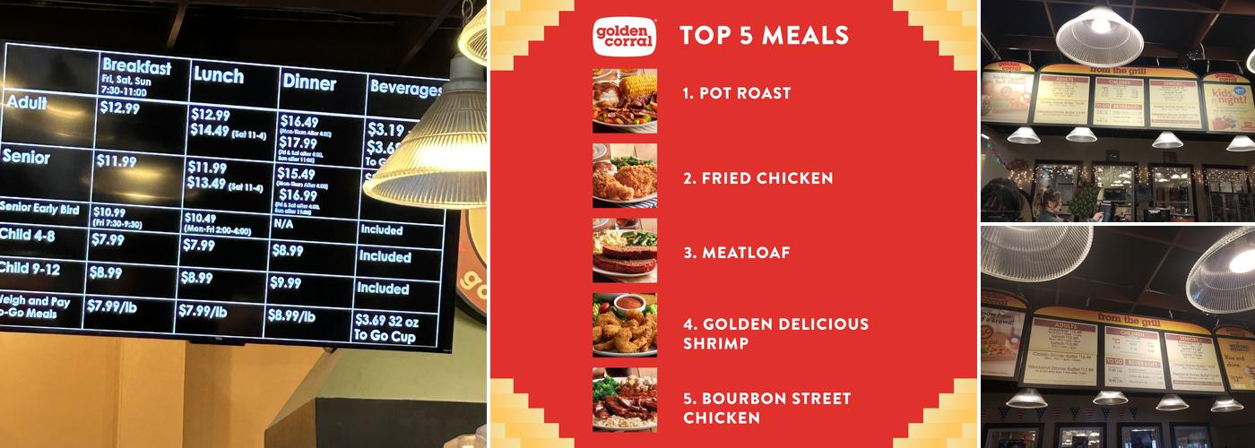 Golden Corral Buffet & Grill Menu