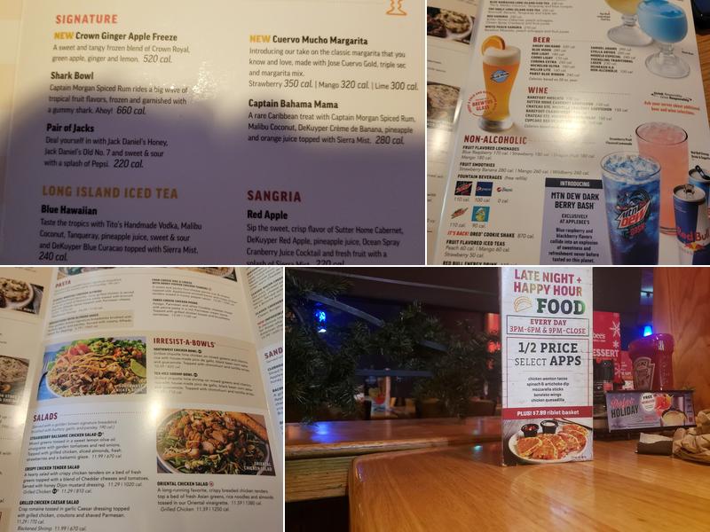Applebee's Grill + Bar Menu