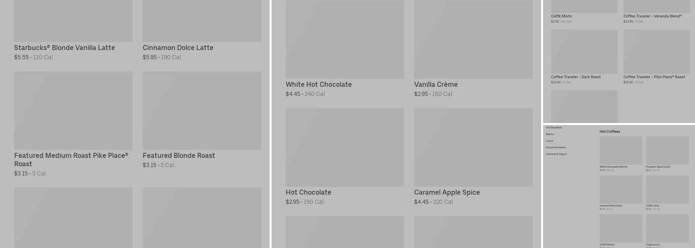 Starbucks Menu