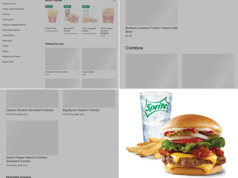 Wendy's Menu