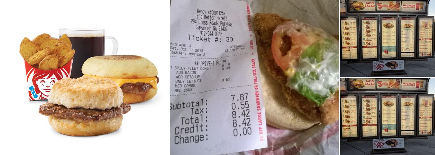 Wendy's Menu