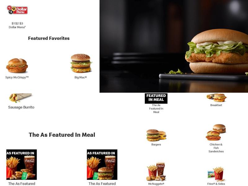 McDonald's Menu