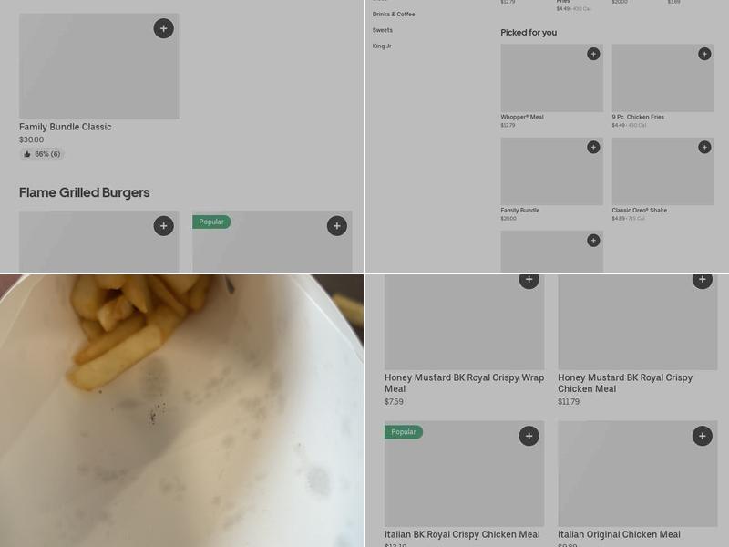 Burger King Menu
