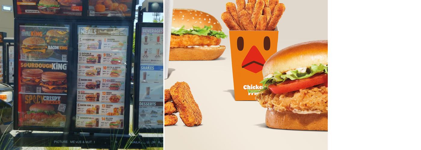 Burger King Menu
