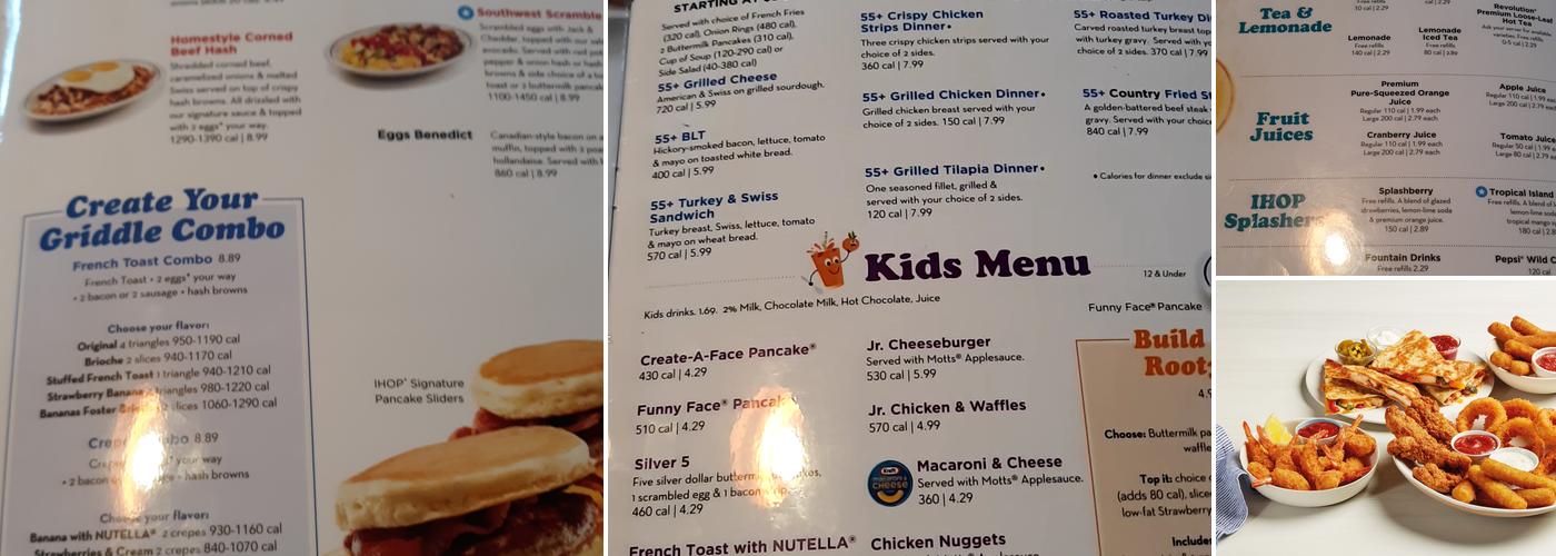 IHOP Menu