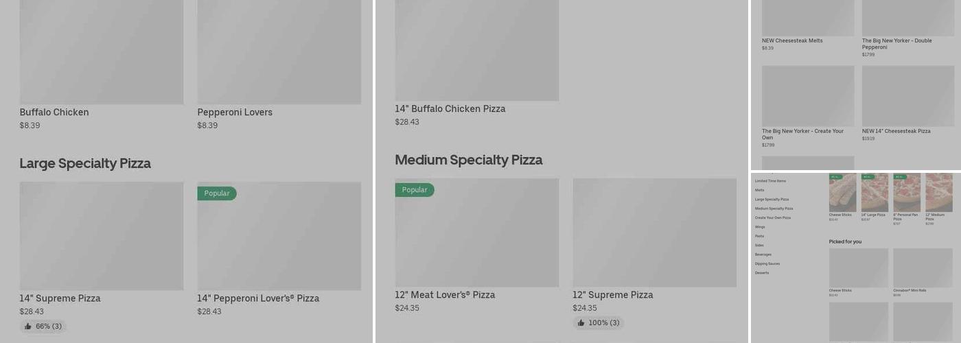Pizza Hut Menu