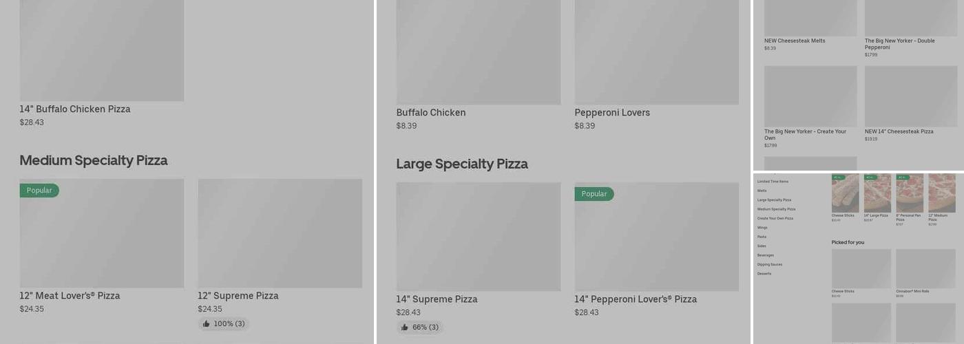 Pizza Hut Menu