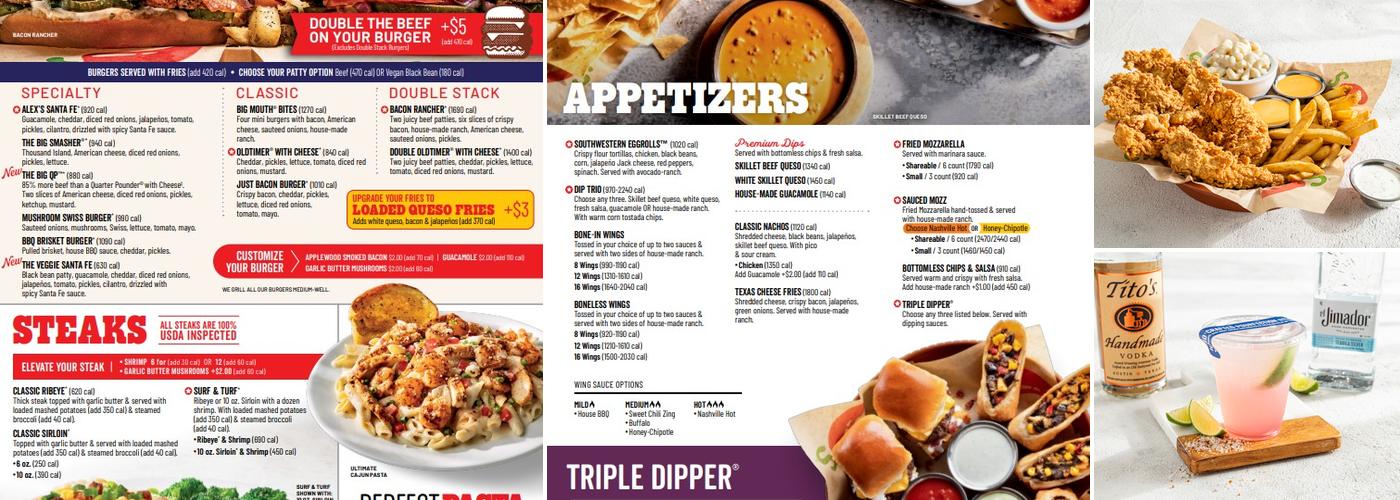 Chili's Grill & Bar Menu