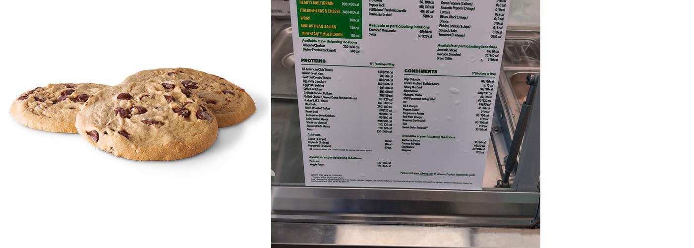 Subway Menu