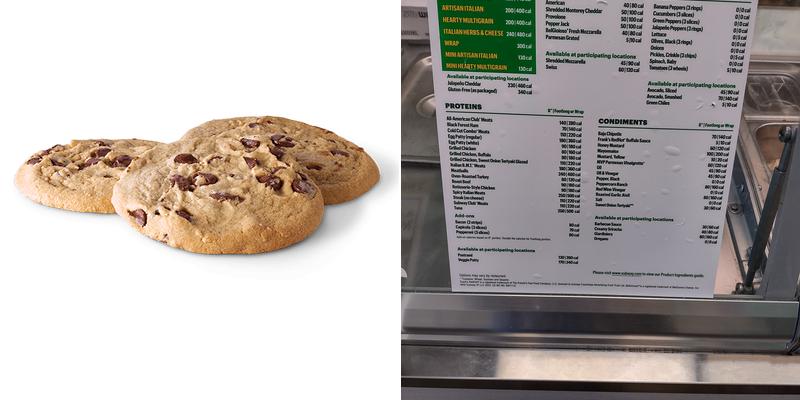 Subway Menu