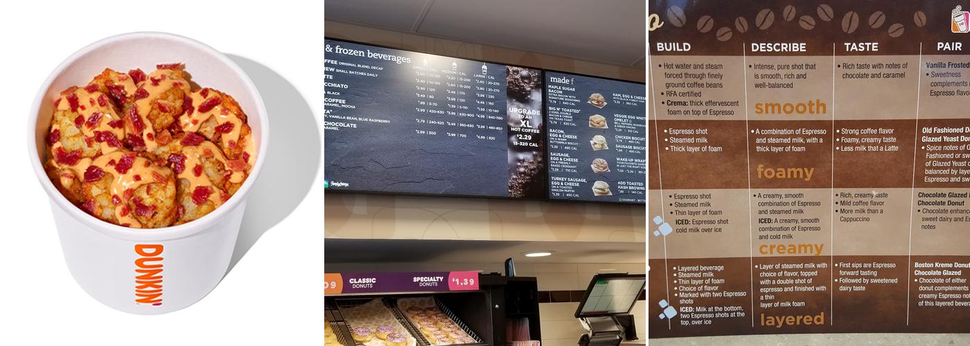 Dunkin' Menu