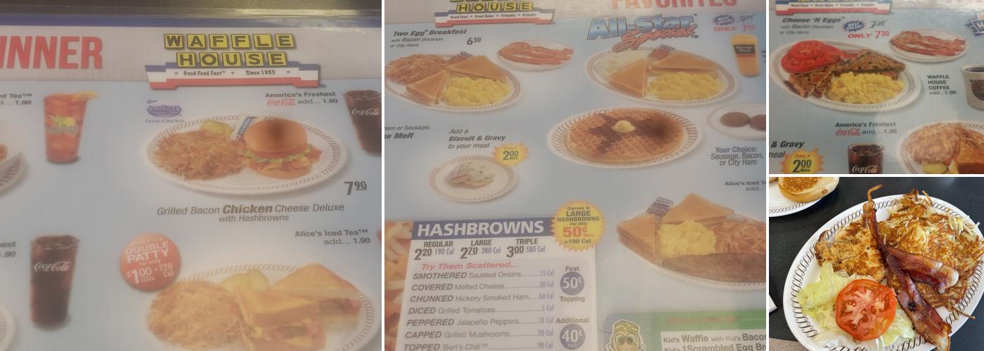 Waffle House Menu