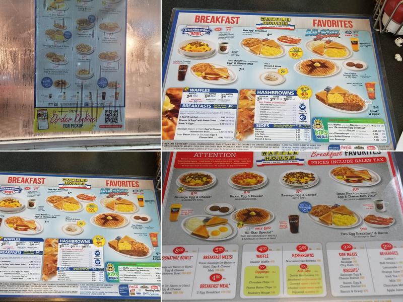 Waffle House Menu