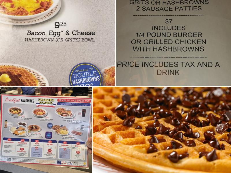 Waffle House Menu