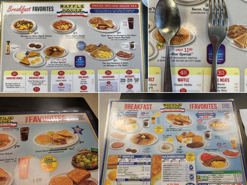 Waffle House Menu