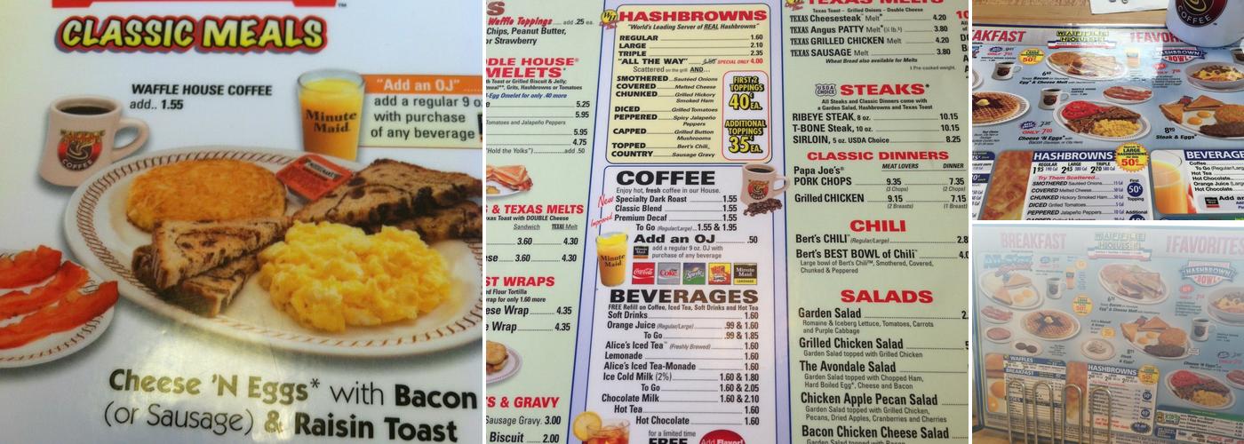 Waffle House Menu