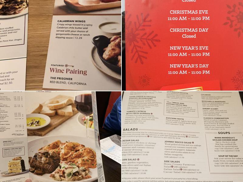 Carrabba's Italian Grill Menu