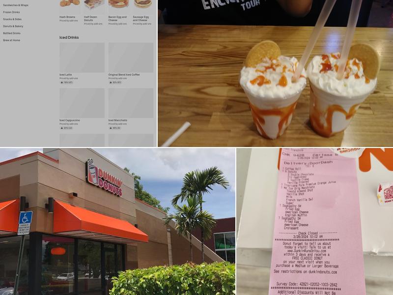 Dunkin' Menu