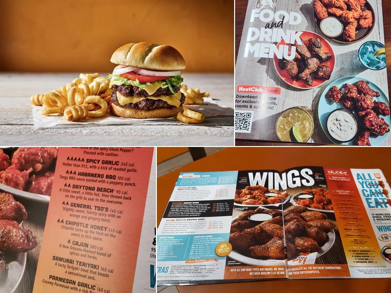 Hooters Menu