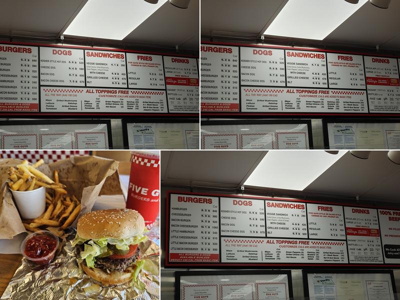 Five Guys Menu
