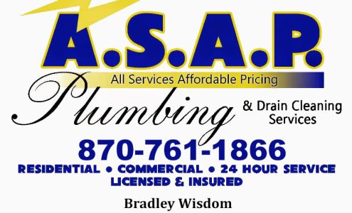 A.S.A.P. Plumbing & Drain Cleaning 56 C R 758, Jonesboro Arkansas 72401