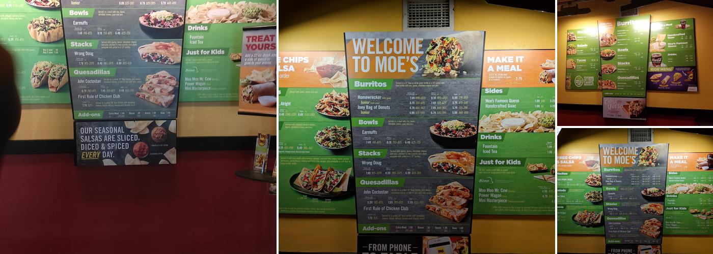 Moe's Southwest Grill Menu