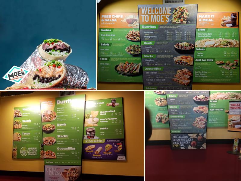 Moe's Southwest Grill Menu