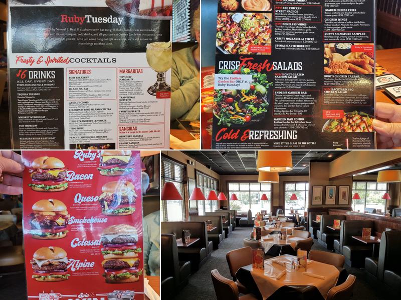 Ruby Tuesday Menu