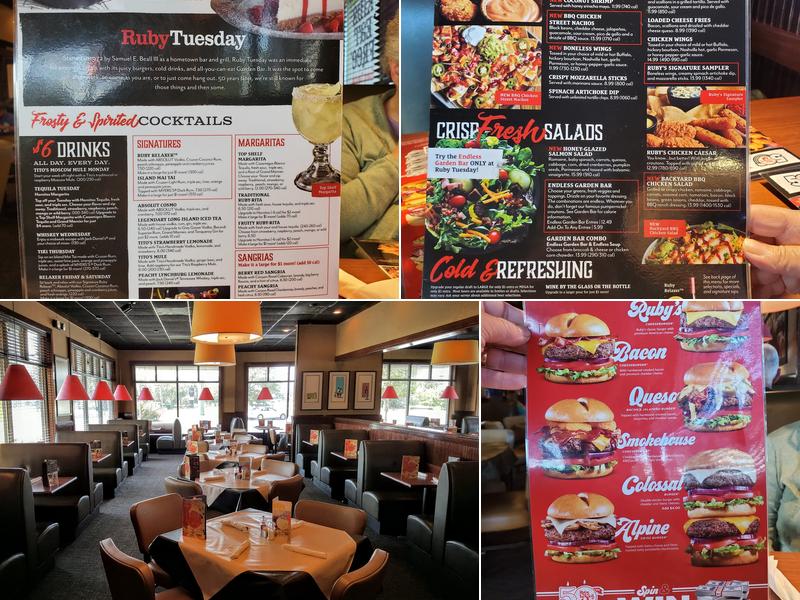 Ruby Tuesday Menu