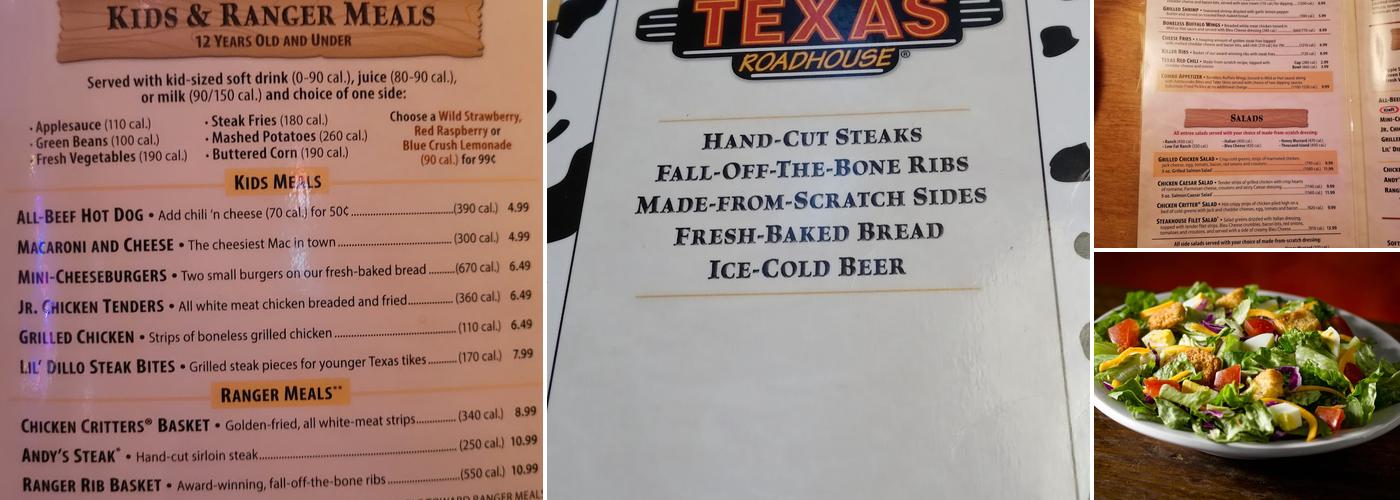 Texas Roadhouse Menu