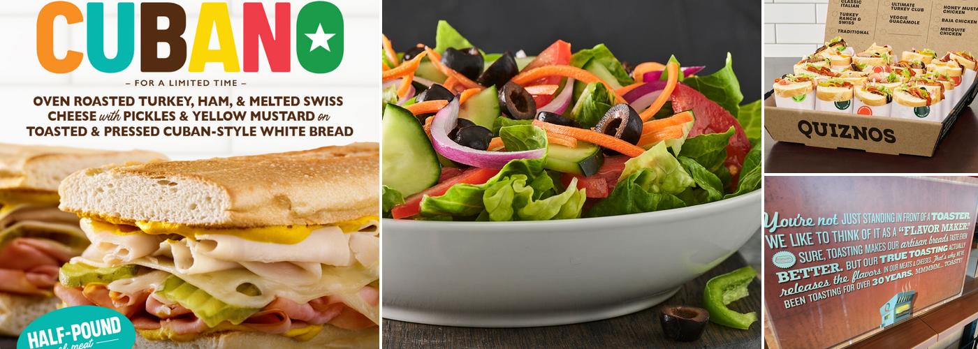 Quiznos Menu
