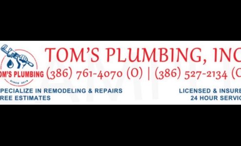 Tom's Plumbing Inc 704 Freda Ln, Port Orange Florida 32127