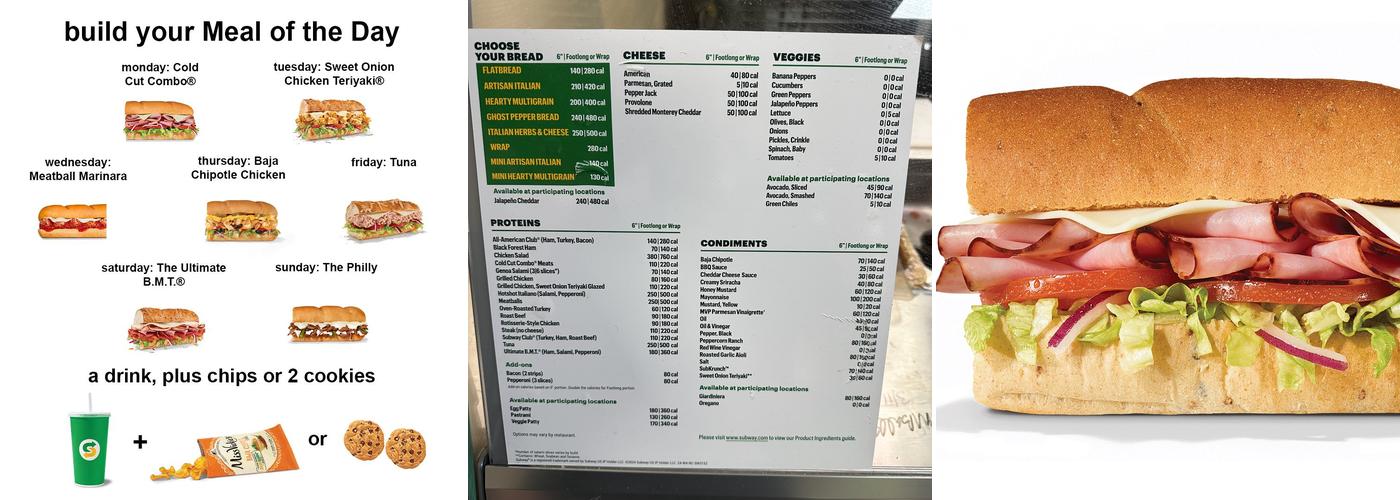 Subway Menu