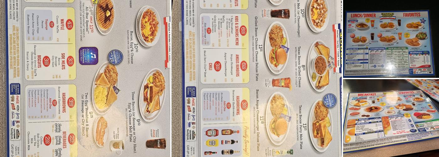 Waffle House Menu