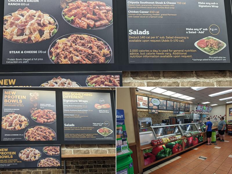 Subway Menu
