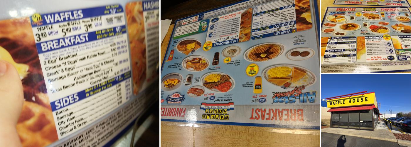 Waffle House Menu