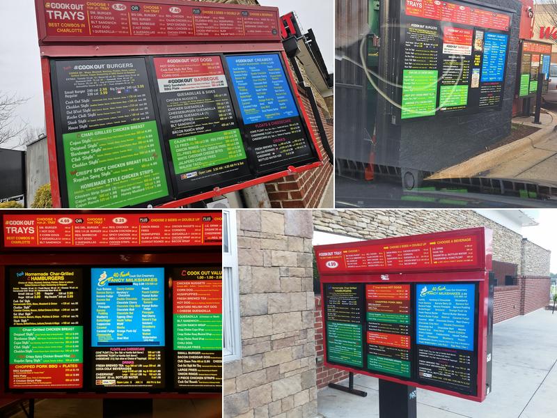 Cook Out Menu