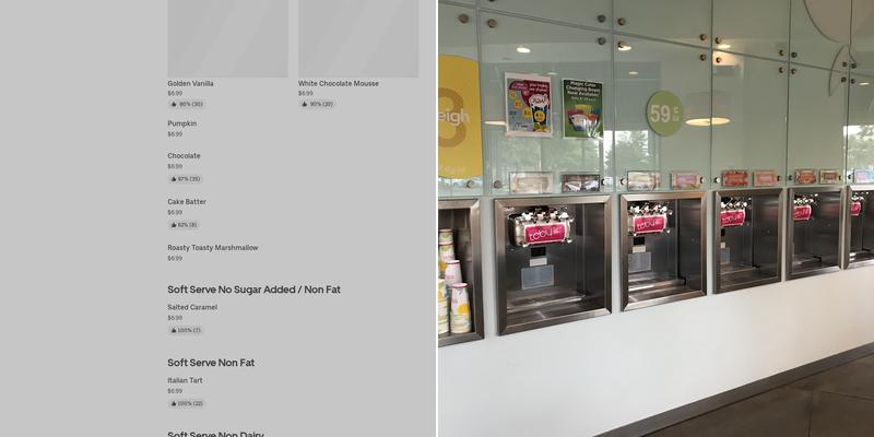 TCBY Menu