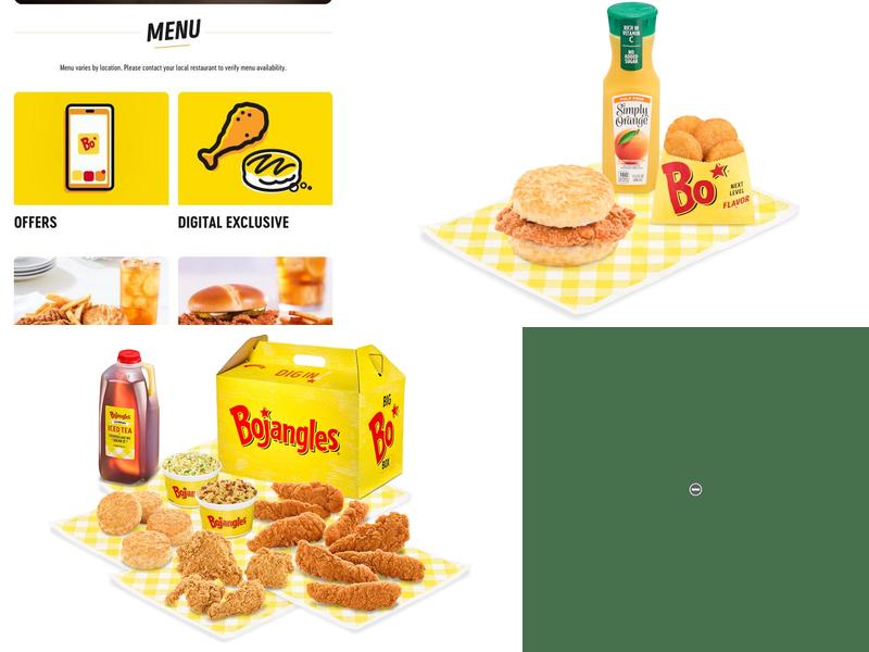 Bojangles Menu