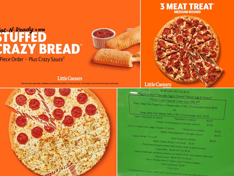 Little Caesars Pizza Menu