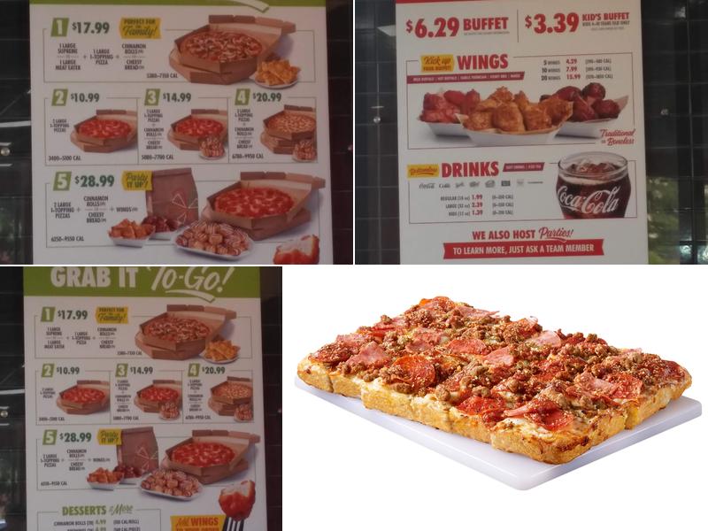 Cicis Pizza Menu